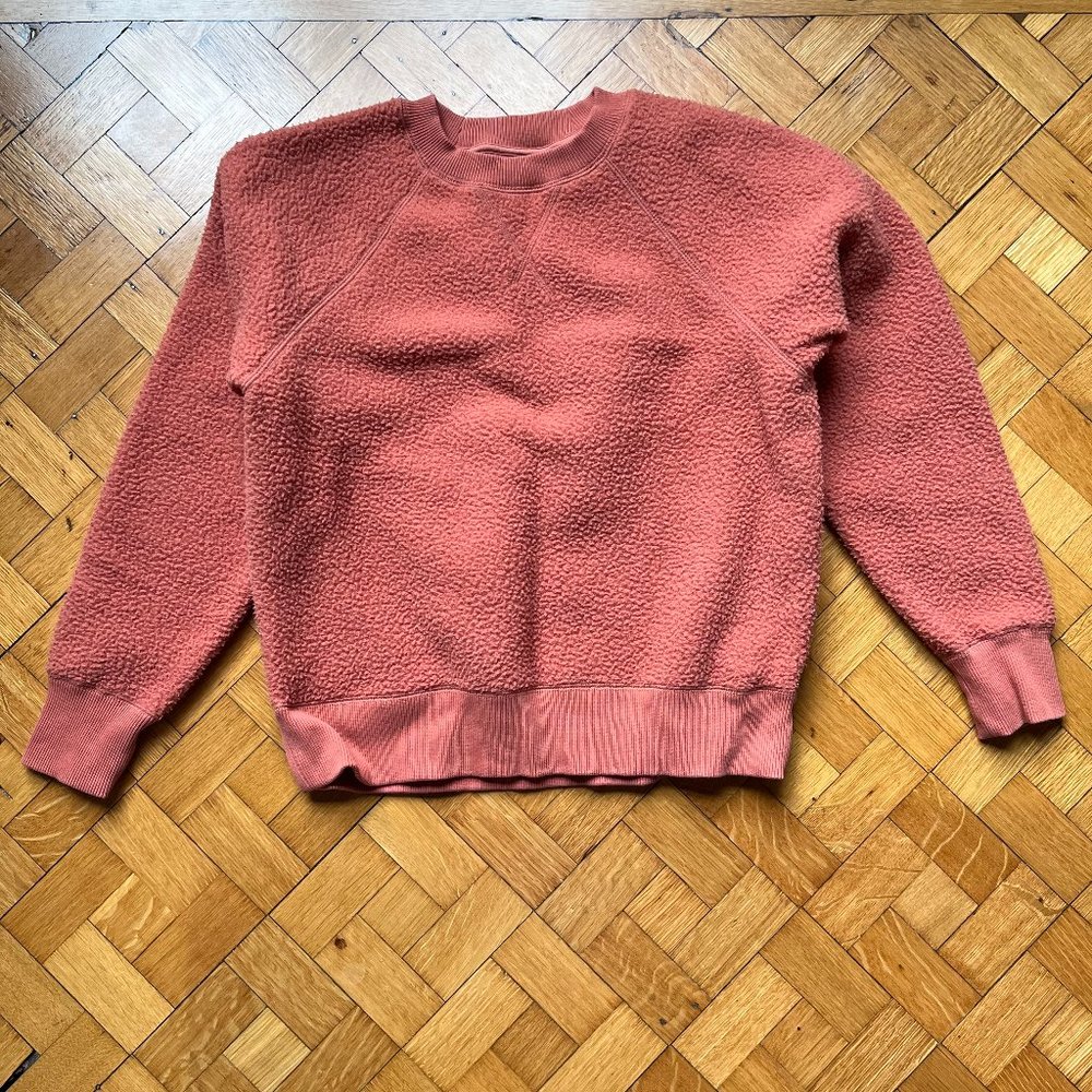 Everlane Pink/Clay Renew Raglan Sweatshirt